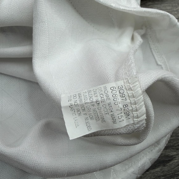 Levis SilverTab Shirt Mens Large White Jacquard All Over 90s Skater Y2K Vintage - Picture 8 of 14
